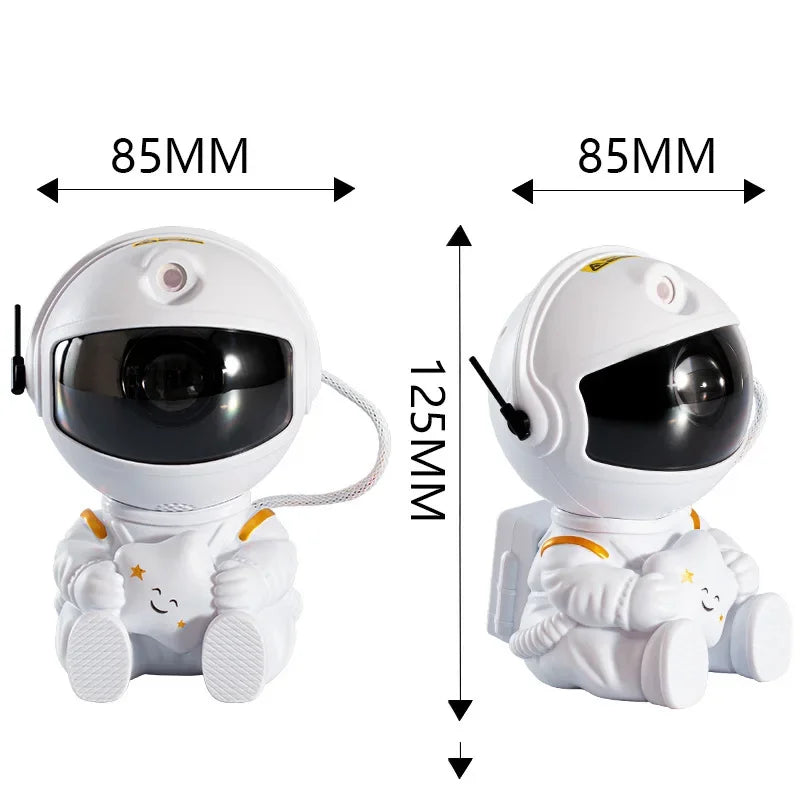 Astronaut Galaxy Starry Sky Projector Cute LED Spaceman Night Light Bedroom Decorative Projection Lights Holiday Children Gifts