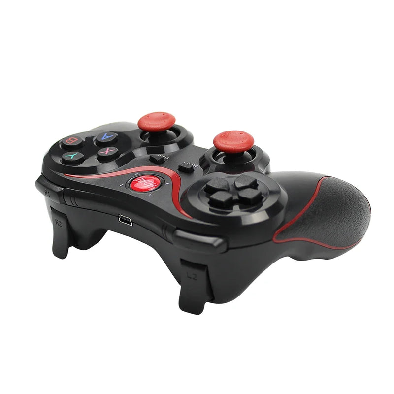 Wireless Joystick Gamepad Game Controller bluetooth BT3.0 Joystick T3 X3 For PS3/Android Mobile Phone Tablet TV Box Holder GP004
