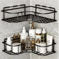 Kit Com Suportes Organizadores De Metal Rack De Parede Banheiro Cozinha Prateleiras Porta Shampoo